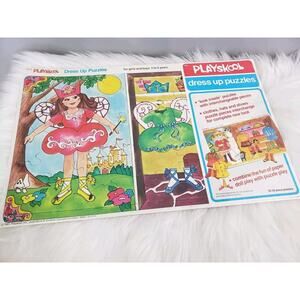 NEW Vintage‎ 1981 PlaySkool Puzzle Dress Up Girl Play Toy Ballerina Toddler